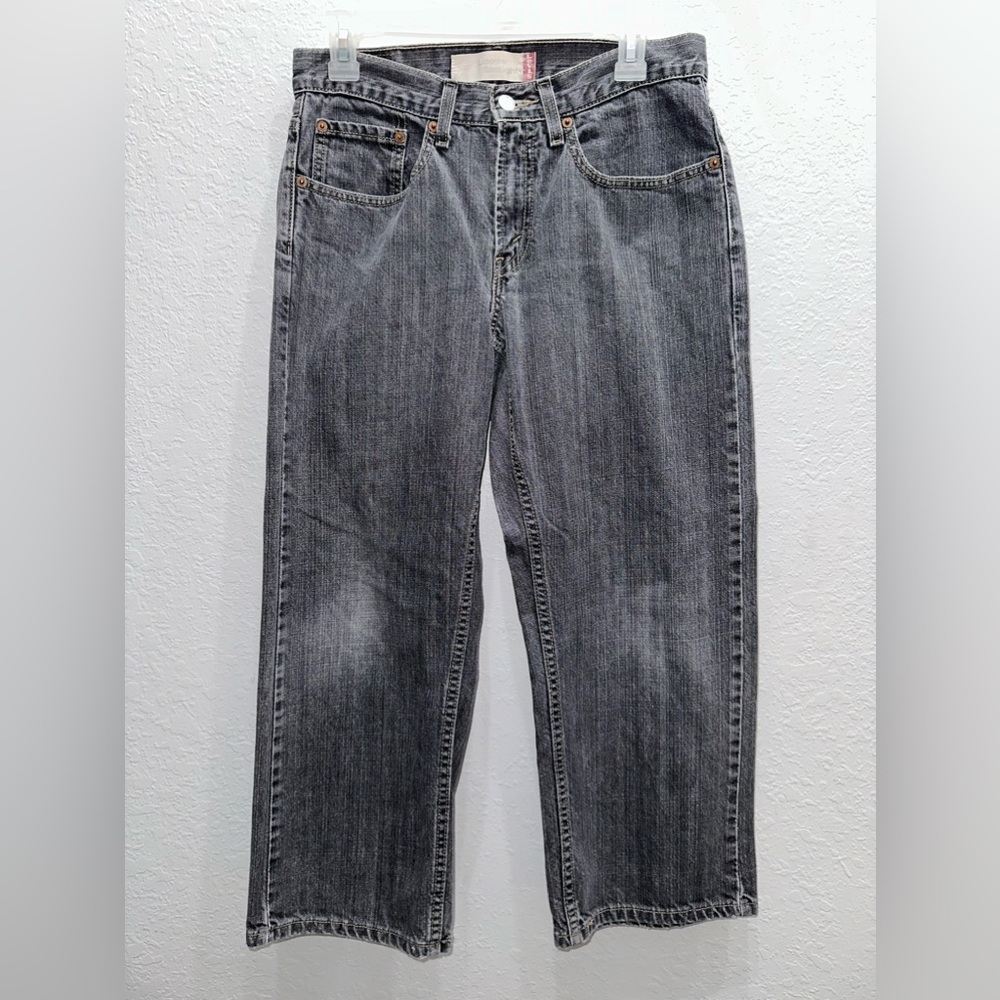 Boy’s Levi’s 569, Loose Straight, Light Black, Size 10 Husky(30x26)
